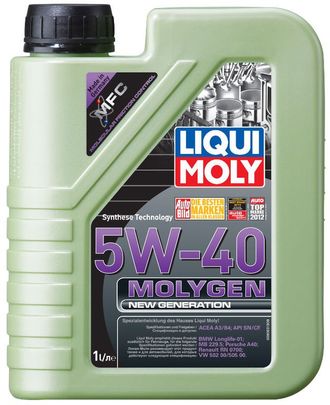 9053 Molygen New Generation 5W-40 (1 л) — НС-синтетическое моторное масло