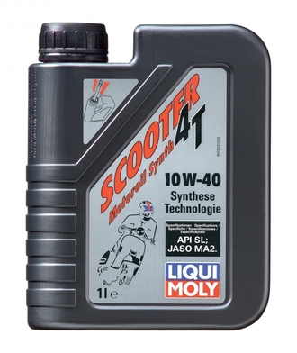 7522 Scooter Motoroil Synth 4T 10W-40 (1 л) — НС-синтетическое моторное масло для скутеров